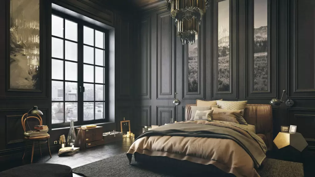 Дизайн спальни с темной мебелью – игра контрастов и стилей