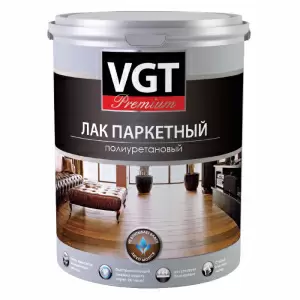 Vgt premium лак паркетный полиуретановый для внутренних работ матовый 9л