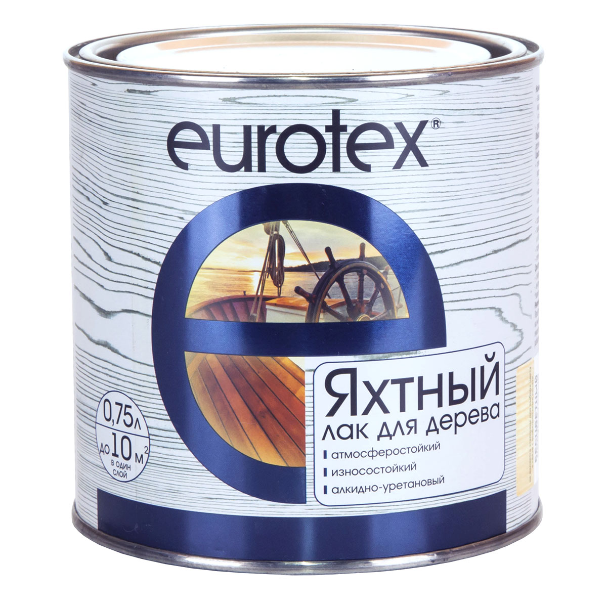 Лак Eurotex Яхтный полуматовый 0,75л