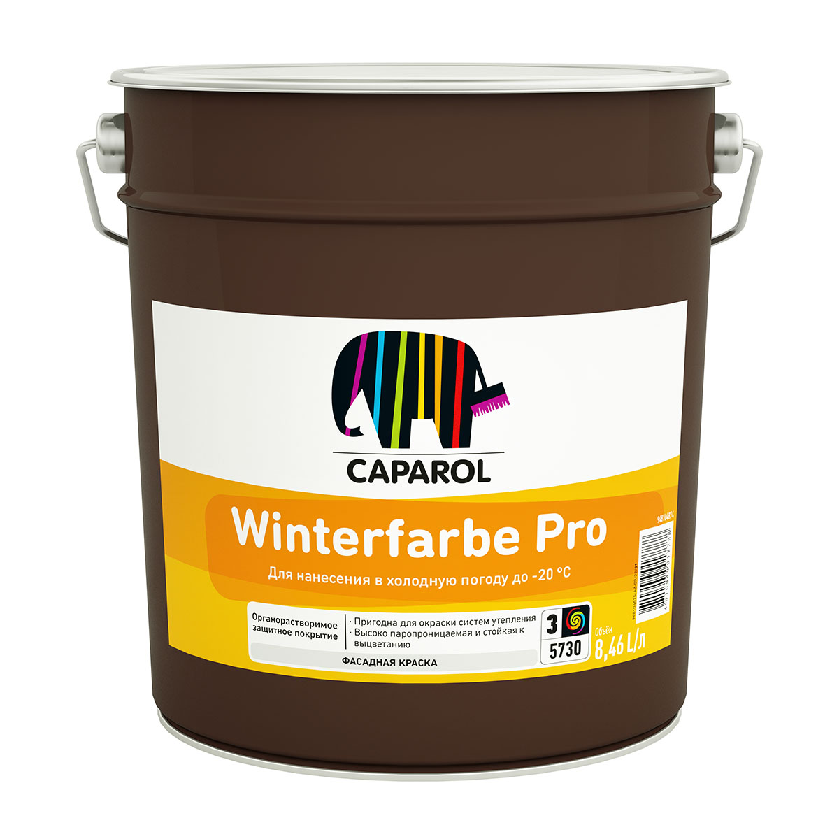 Caparol Winterfarbe PRO краска фасадная органорастворимая зимняя, база 1 (9л)