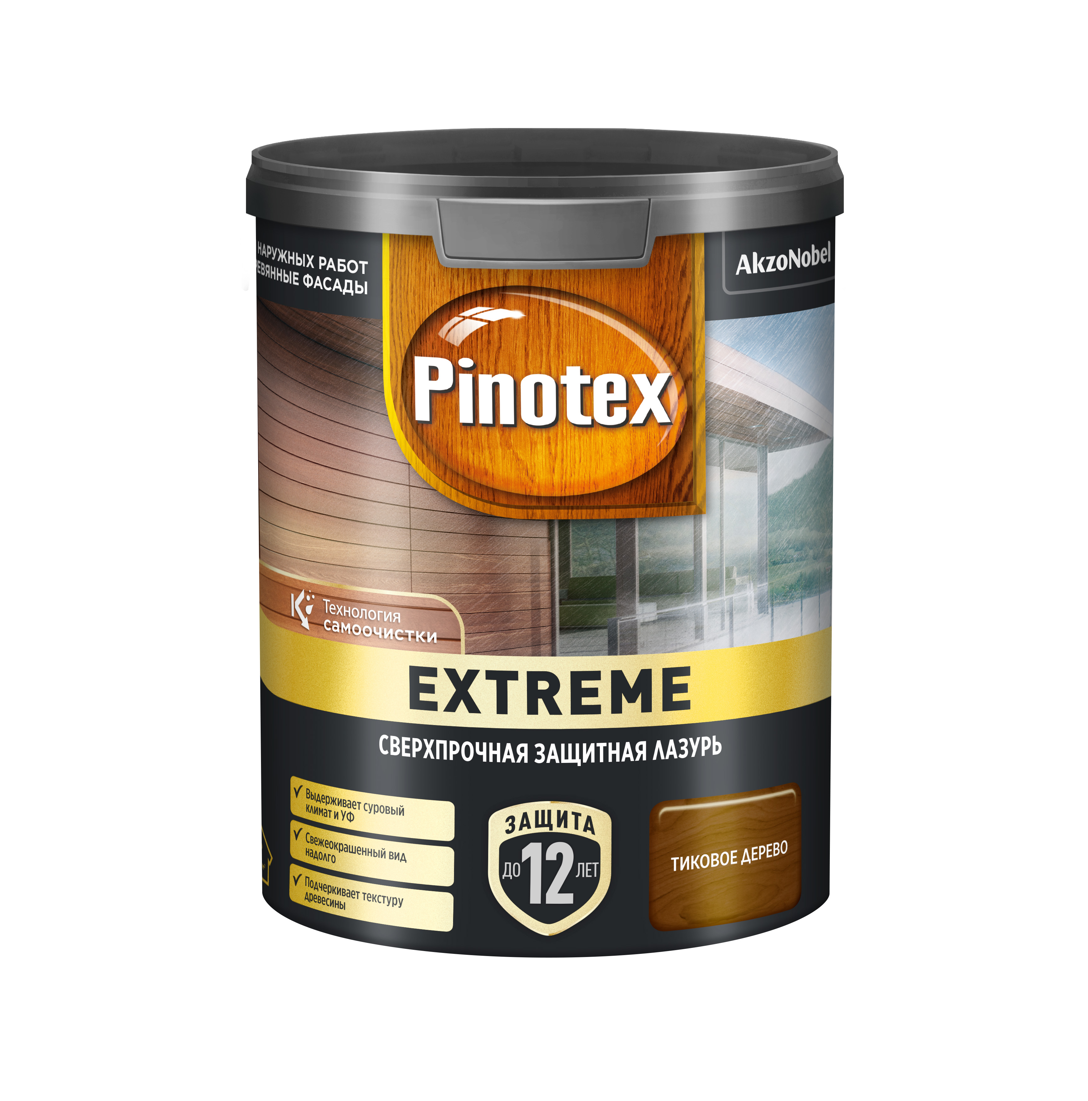 Pinotex Extreme лазурь для дерева палиcандр 9л