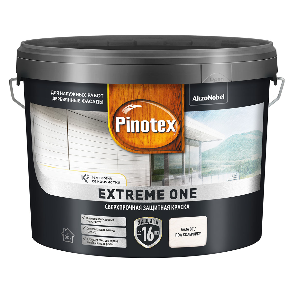 PINOTEX EXTREME ONE краска сверхпрочная с эффектом самоочистки, база BC new  (0,85 л) — купить в Москве по низкой цене